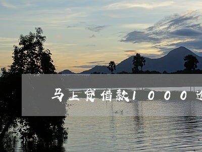 马上贷借款1000逾期4年 马上贷借款1000逾期4年