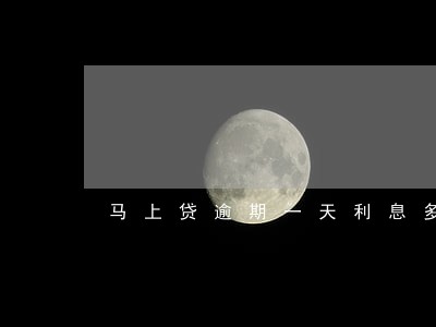 马上贷逾期一天利息多少 马上贷逾期一天利息多少