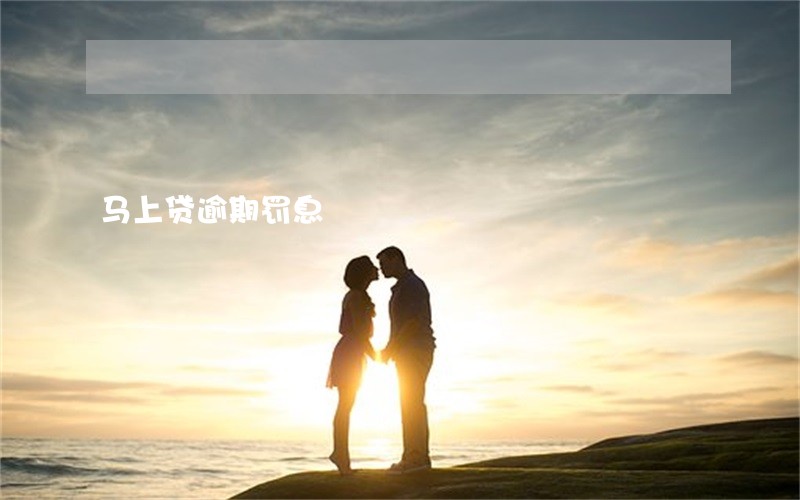 马上贷逾期罚息 马上贷逾期罚息