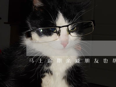 马上逾期亲戚朋友也帮不上忙