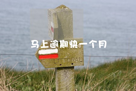 马上逾期快一个月 马上逾期快一个月