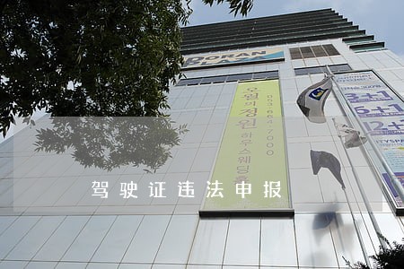 驾驶证违法申报 驾驶证违法申报