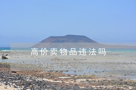 高价卖物品违法吗