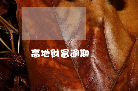 高地财富逾期 高地财富逾期