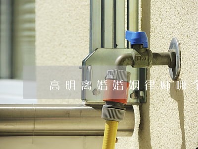 高明离婚婚姻律师哪个专业 高明离婚婚姻律师哪个专业