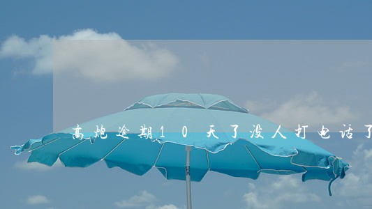 高炮逾期10天了没人打电话了 高炮逾期10天了没人打电话了