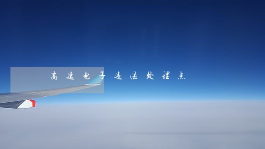 高速电子违法处理点 高速电子违法处理点