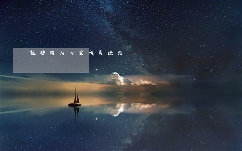 魏桥镇大力宣传民法典 魏桥镇大力宣传民法典