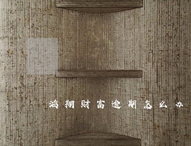 鸿翔财富逾期怎么办