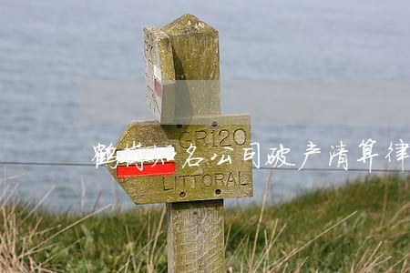 鹤岗知名公司破产清算律师收费 鹤岗知名公司破产清算律师收费