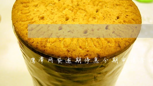 鹰潭网贷逾期停息分期申请条件 鹰潭网贷逾期停息分期申请条件