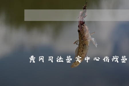 黄冈司法鉴定中心伤残鉴定
