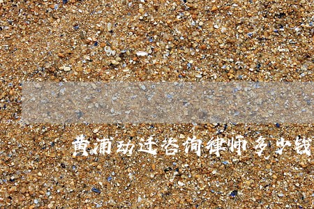 黄浦动迁咨询律师多少钱 黄浦动迁咨询律师多少钱