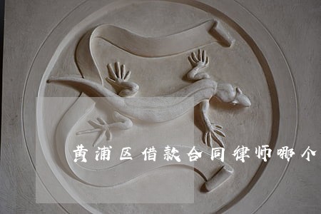 黄浦区借款合同律师哪个好