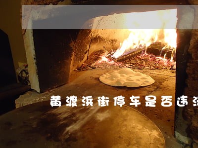 黄渡浜街停车是否违法 黄渡浜街停车是否违法