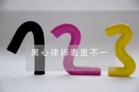 黑心律师表里不一 黑心律师表里不一