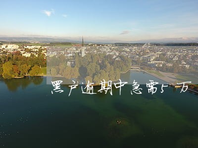 黑户逾期中急需5万 黑户逾期中急需5万