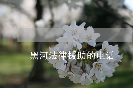 黑河法律援助的电话 黑河法律援助的电话