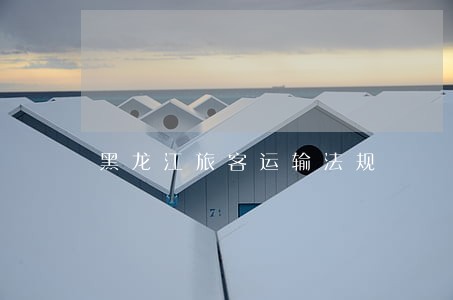 黑龙江旅客运输法规 黑龙江旅客运输法规