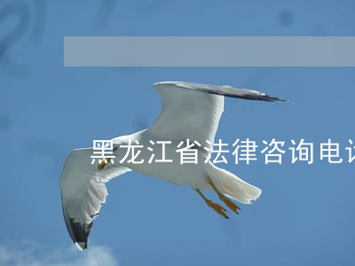 黑龙江省法律咨询电话 黑龙江省法律咨询电话