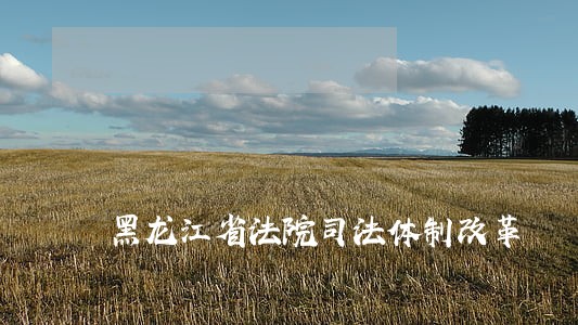 黑龙江省法院司法体制改革