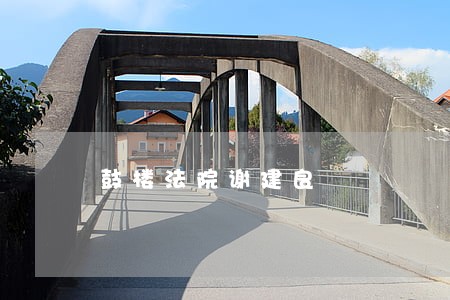 鼓楼法院谢建良 鼓楼法院谢建良