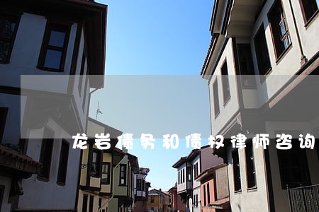 龙岩债务和债权律师咨询费用