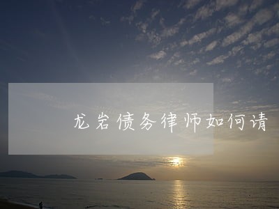 龙岩债务律师如何请 龙岩债务律师如何请