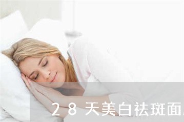 28天美白祛斑面膜泥