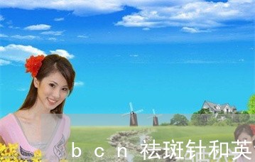 bcn祛斑针和英诺净斑素哪个好