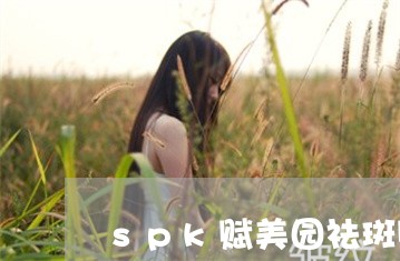 spk赋美园祛斑贴吧