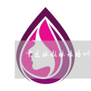 中医祛斑祛痘培训全国招代理