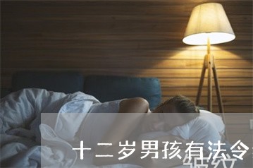 十二岁男孩有法令纹