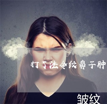 打了法令纹鼻子肿了