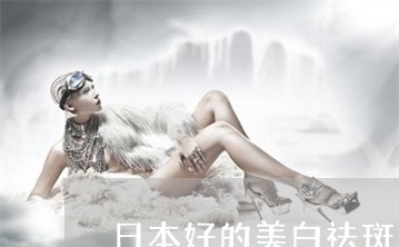 日本好的美白祛斑产品