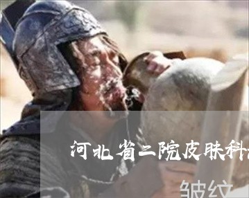 河北省二院皮肤科激光祛斑