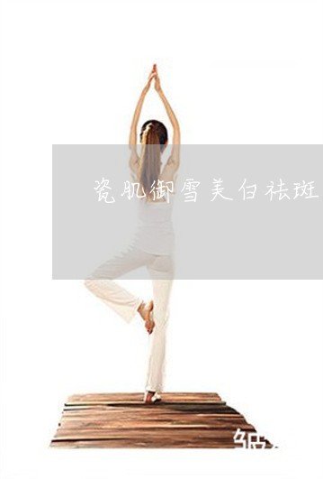 瓷肌御雪美白祛斑面膜