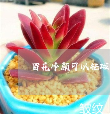 百花净颜可以祛斑吗