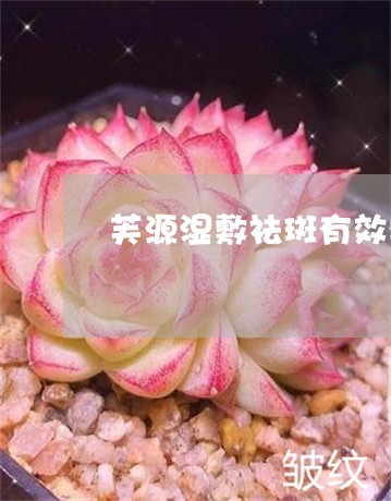 芙源湿敷祛斑有效果吗