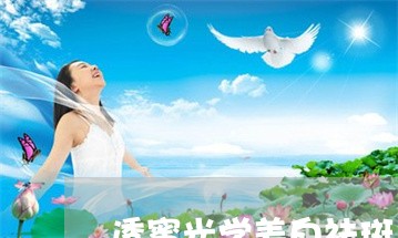 透蜜光学美白祛斑