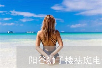 阳谷狮子楼祛斑电话