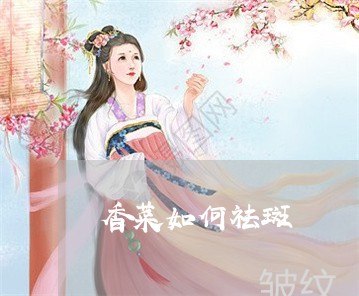 香菜如何祛斑