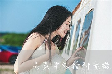 高英华教授研究微晶祛斑贴的