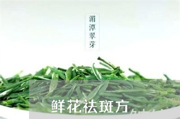 鲜花祛斑方